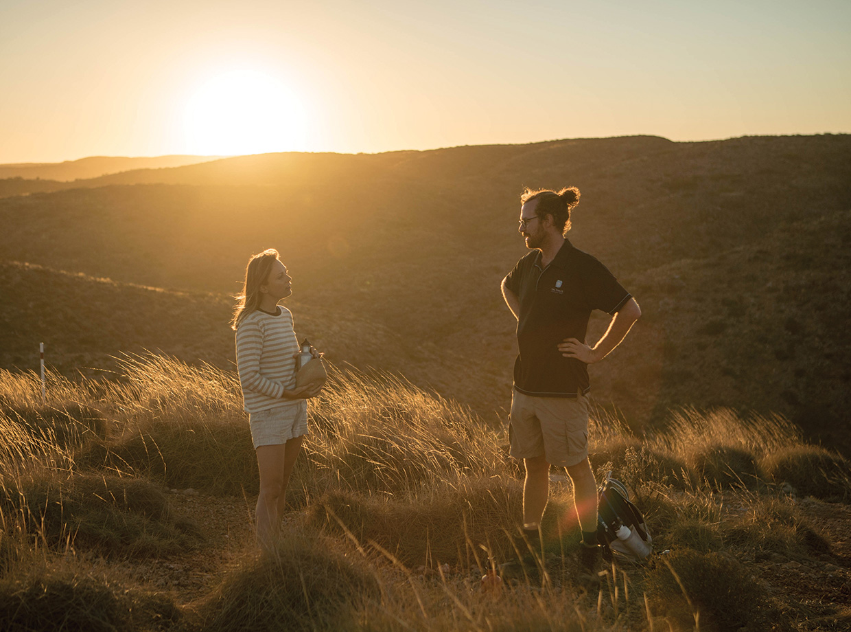 Sal Salis An early 5am walk up Mandu Mandu gorge for a coffee at the top with our guide Alex. Watch out for native rock wallabies along the way. 