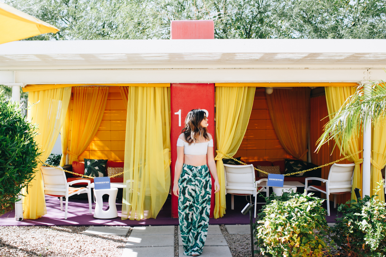 The Saguaro Scottsdale Private cabanas available for rent.
