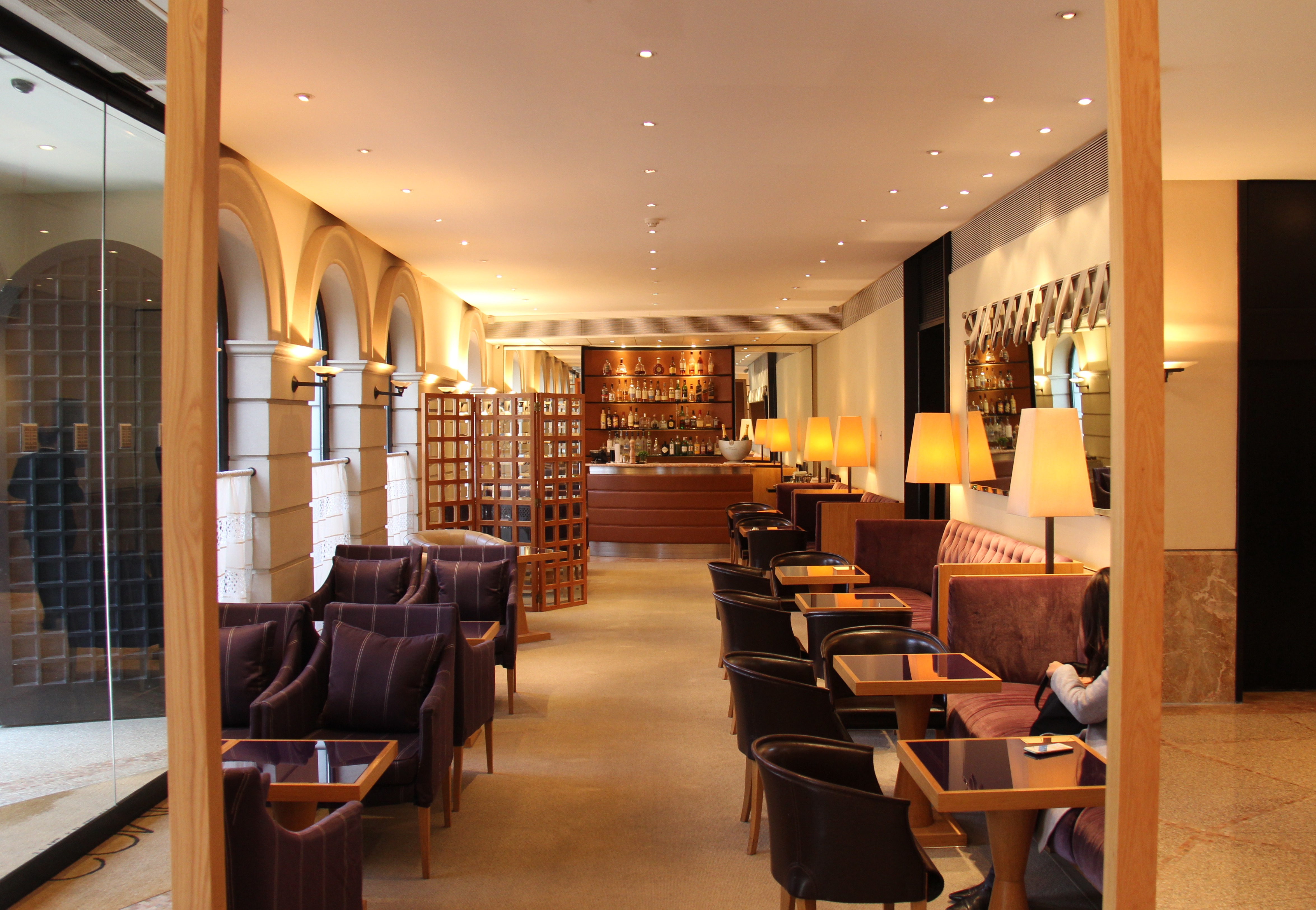 COMO The Halkin The bar/cafe on the first floor is the perfect place to spend an afternoon.