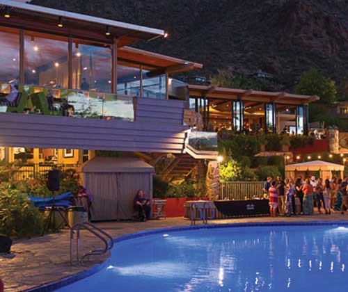There’s nothing quite like watching the sunset over the mountains surrounding Scottsdale. For the absolute best sunset views, head to Jade Bar at Sanctuary Camelback Mountain and grab a front row seat for cocktails, live music, and views that will make you swoon. 