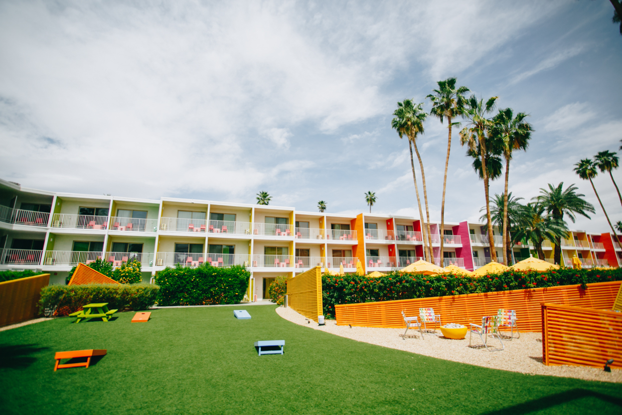 The Saguaro Palm Springs From a hammock garden to ping pong to corn hole, there’s plenty of activities to enjoy on the property. 