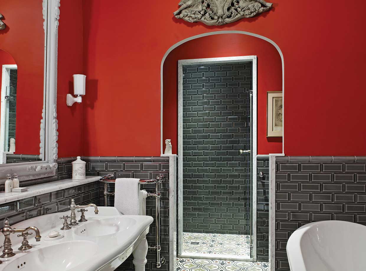 The Saint James Paris The bathroom - with the perfect french bath waiting for you and tiled floors that are picturesque.