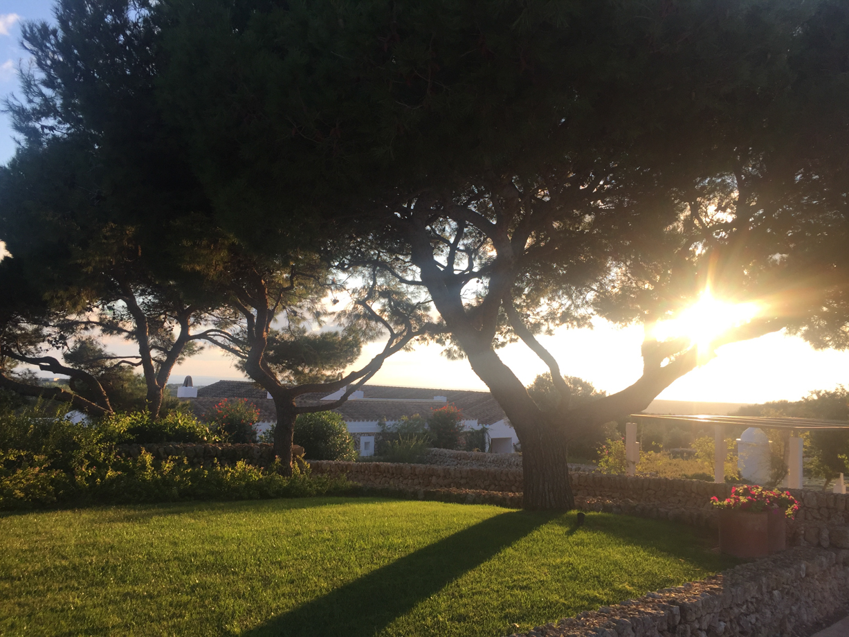 Torralbenc Menorca Enjoying the sunset in the beautiful garden.
