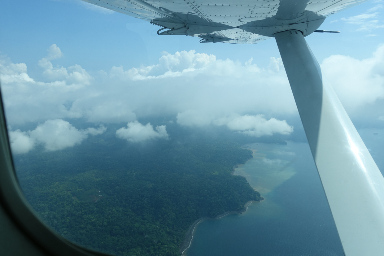 Lapa Rios This was my photo from the plane - holds 8 people, small but colorful views everywhere. Very exciting as this was my first plane with the propeller in the front.