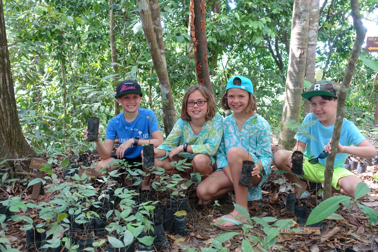 Lapa Rios Lapa Rios are protecting the rainforest.  We took a sustainability tour with our new friends Izzi and Georgi.  We then each were able to take a seedling of an endangered tree and plant them in the secondary rainforest to keep the native trees growing where they should be. So cool.  We dedicated them to people we love.