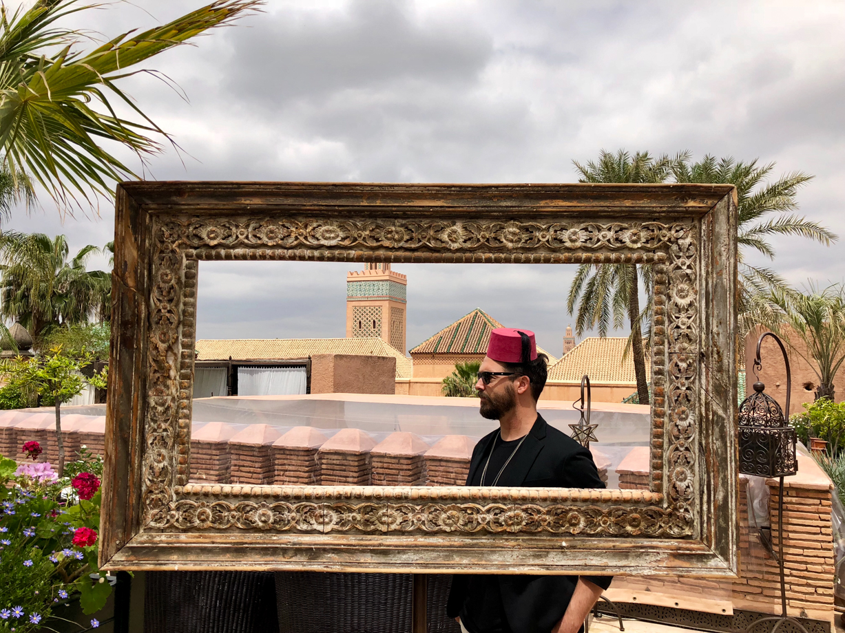 La Sultana Marrakech Peak tourist on the roof.