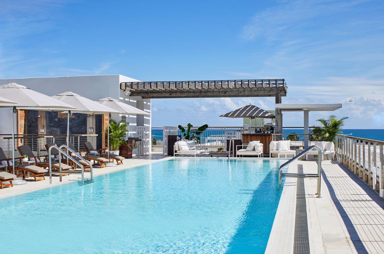 The Betsy Hotel The delightful rooftop pool overlooking the beach.