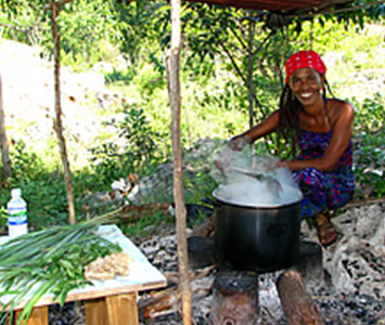 A massage by Shirley - a local herbalist healer. 