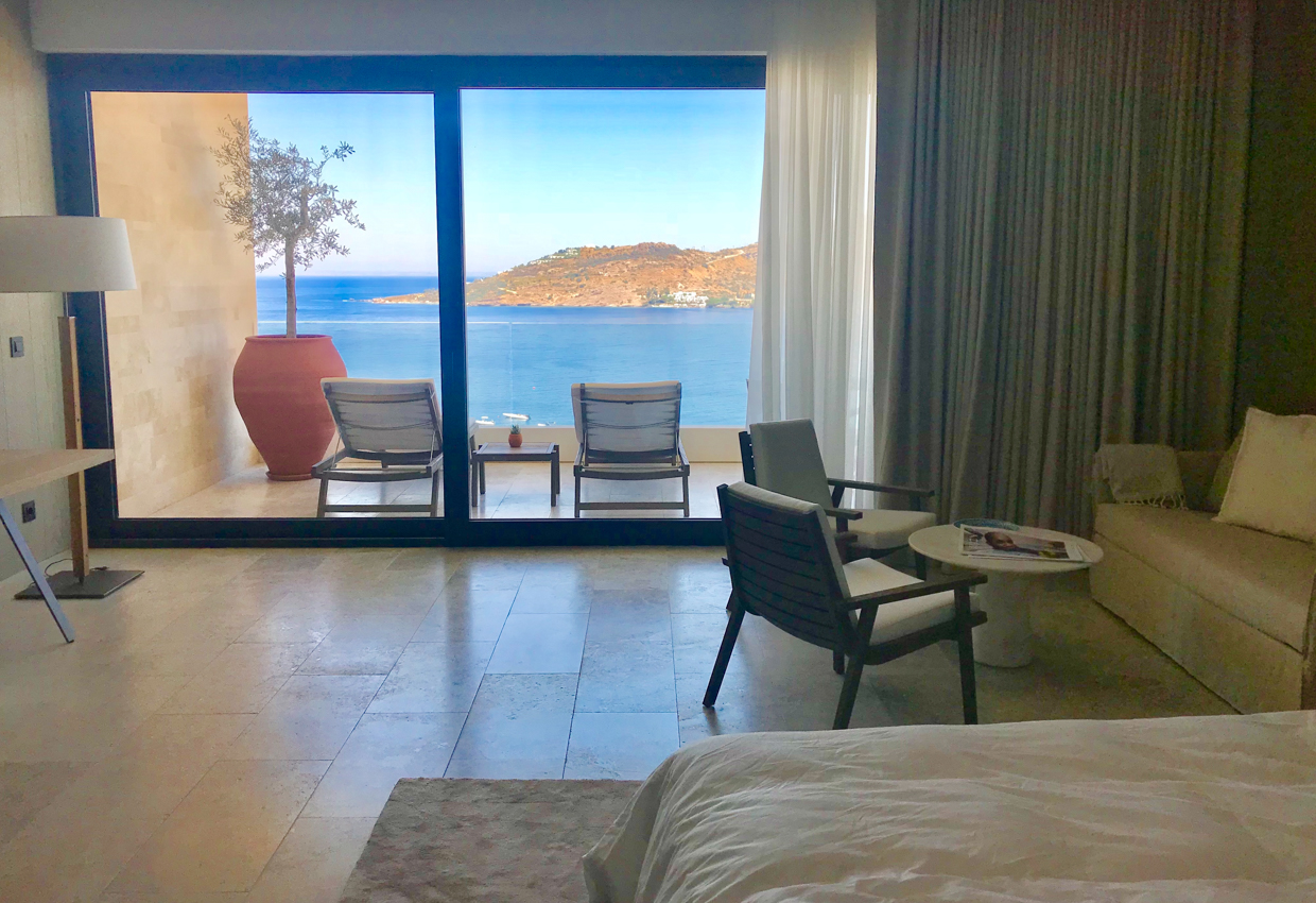 The Bodrum EDITION It is hard to resist not spending the day in such massive, beautiful, and comfortable room. The bed is a real treat and the balcony perched over the bay hosted some picturesque meditation sessions.