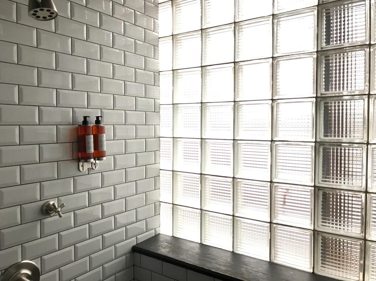 Rooms Hotel Subway tile is always a good idea.