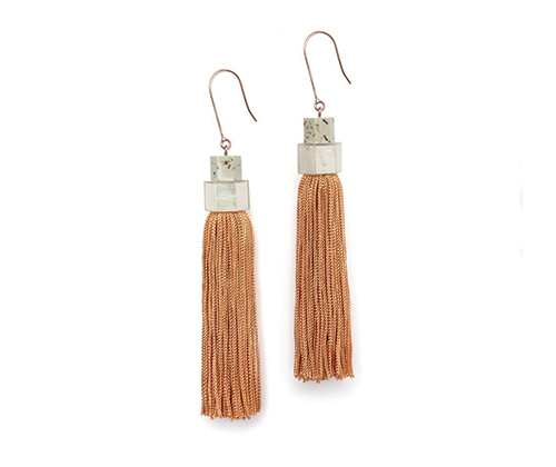 Elke Kramer’s long-drop tassel earrings are the original 