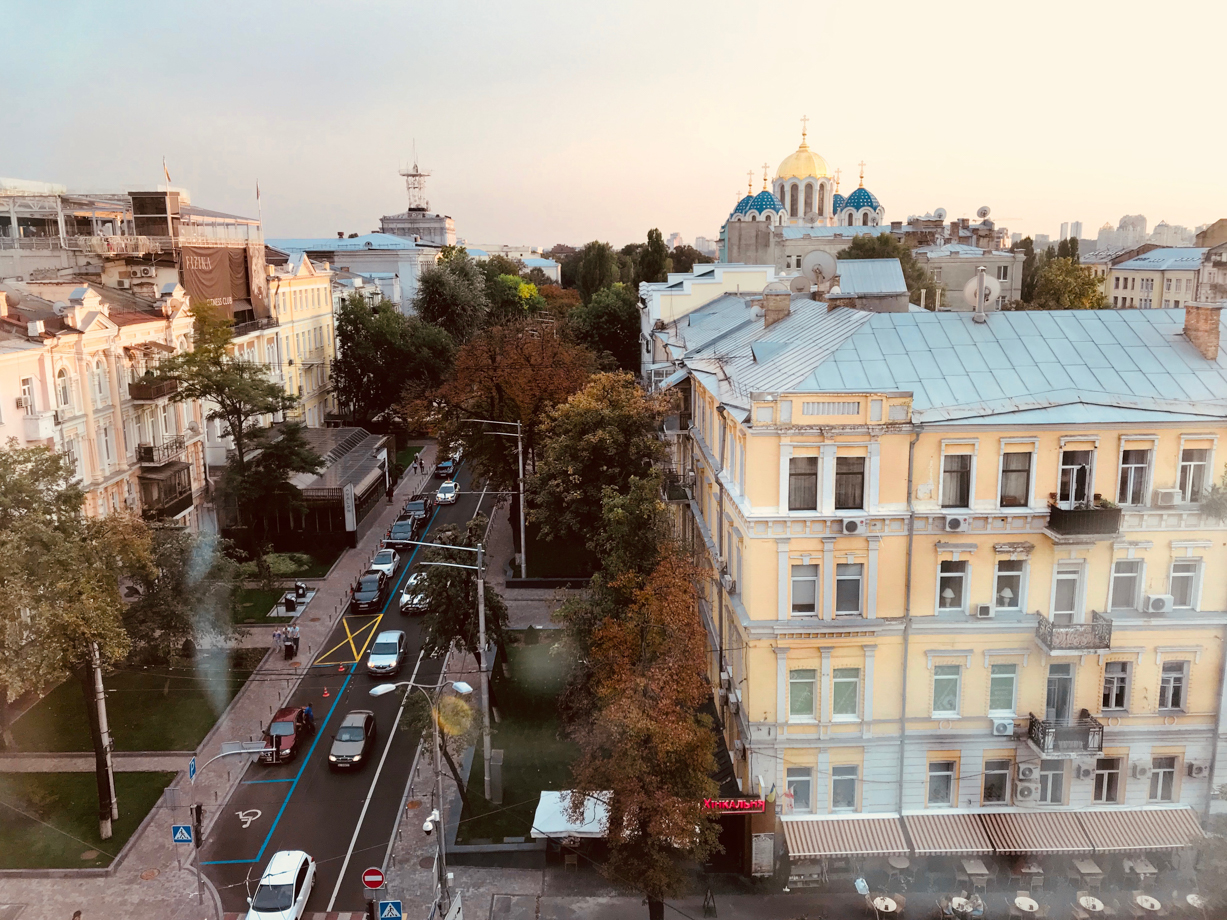 11 Mirrors Our room view was a real treat. Cool to see Kyiv from above. Especially with a beautiful monastery at twelve o'clock. 