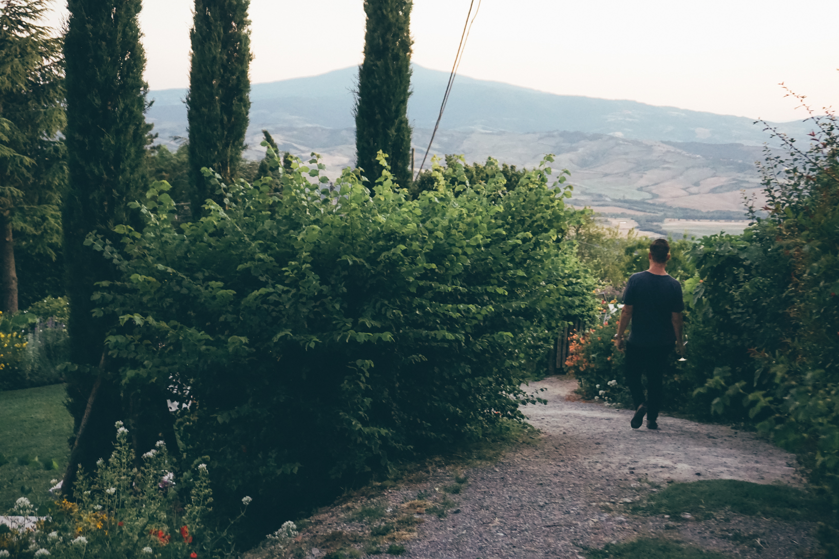 Monteverdi The path to dinner...a bit tricky after a spritz or two.