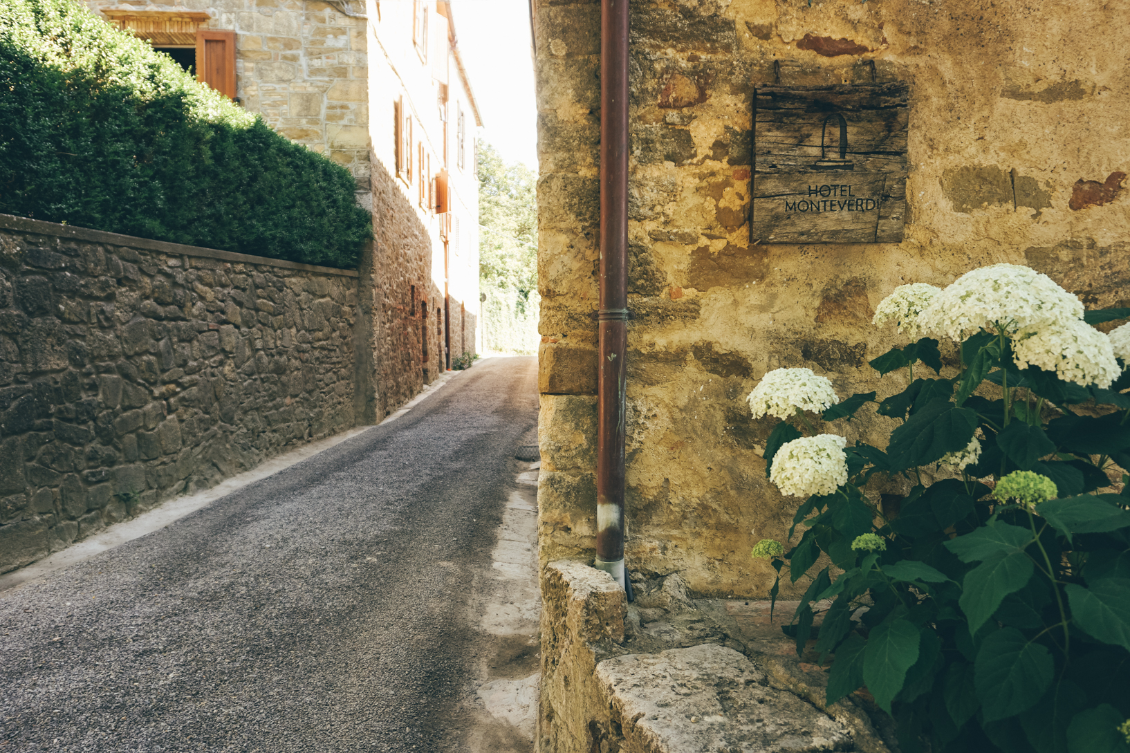 Monteverdi Italy's hilltop hamlets have become so mobbed - it was nice to find a place that felt like our own. 