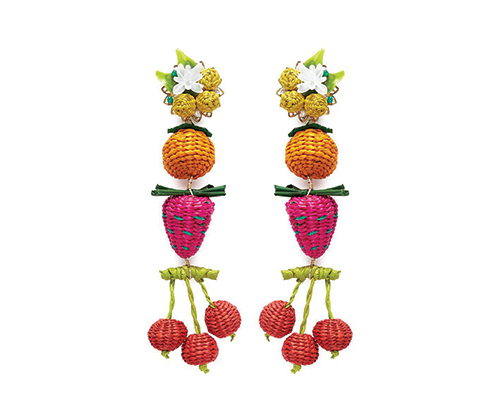 Mercedes Salazar Cherry Tutti Frutti Earrings 