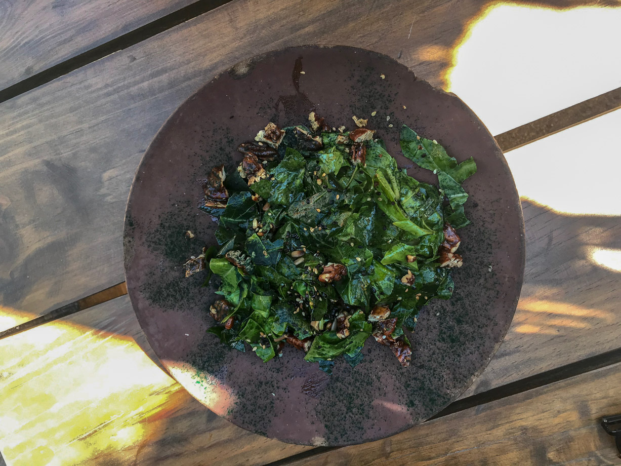 Casa Pueblo Tulum The landscape might inspire you to order the Mayan greens salad twice a day. Delicious. 