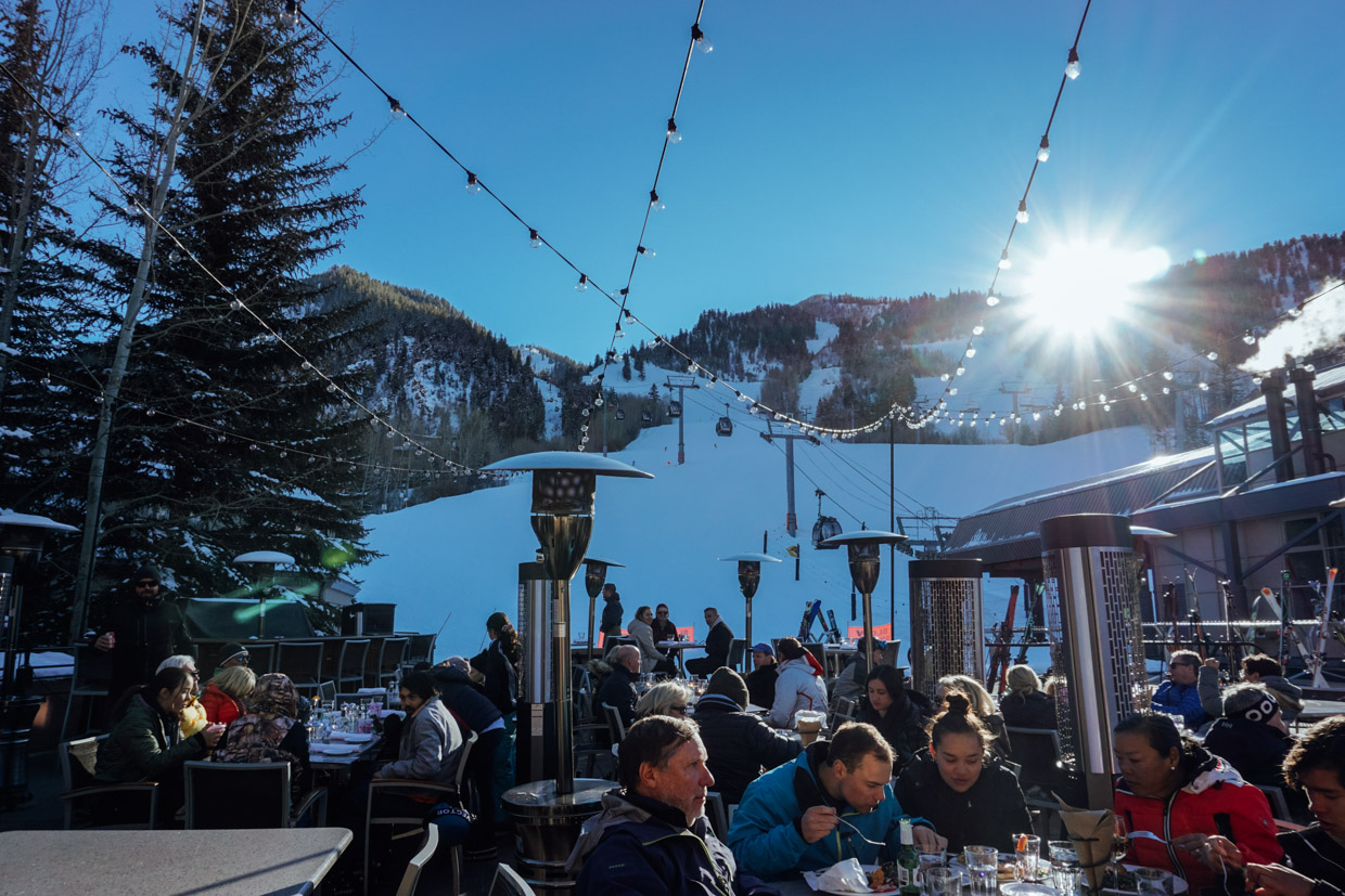 The Little Nell Grab a spot by the heaters and enjoy a bit of sunshine on the patio at Ajax.