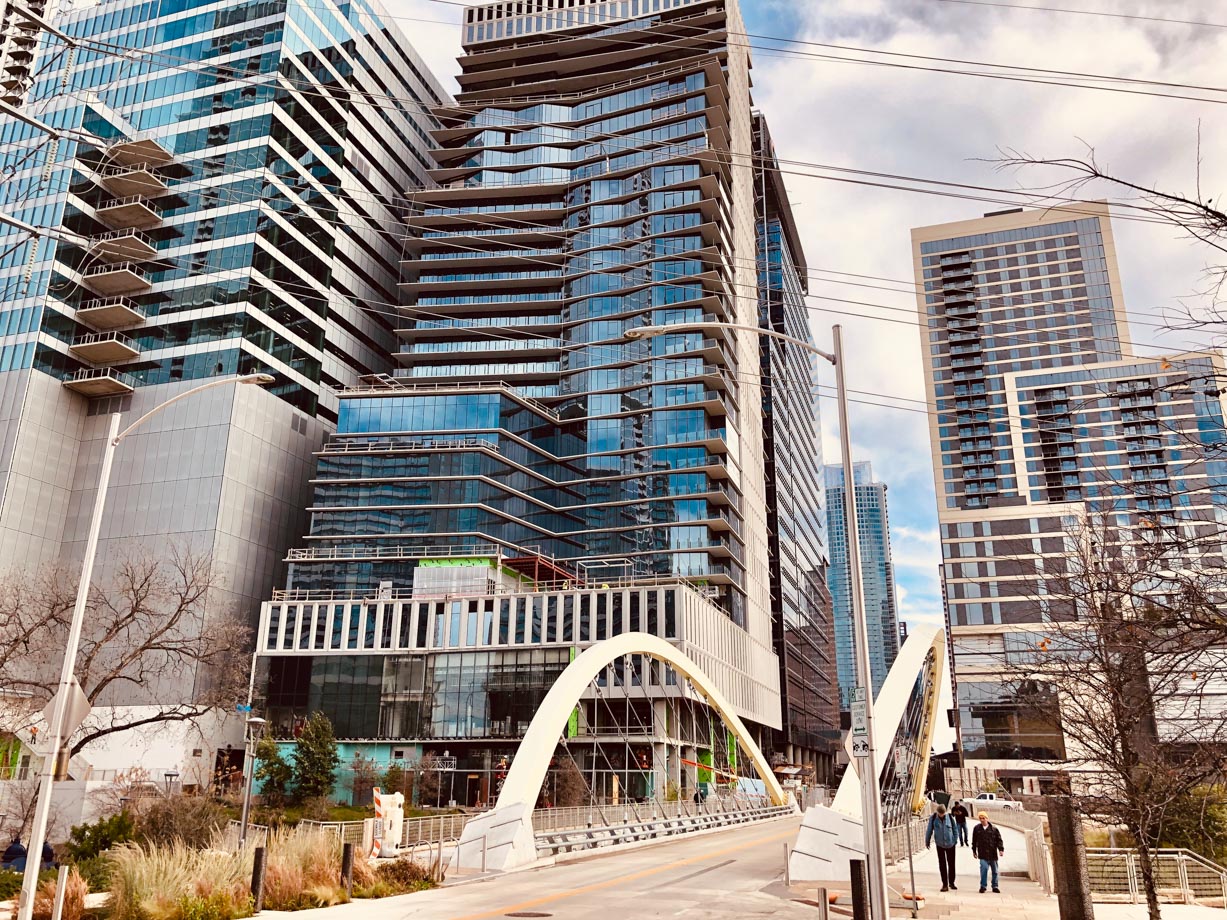 The LINE Austin Sparkling clean Downtown Austin.