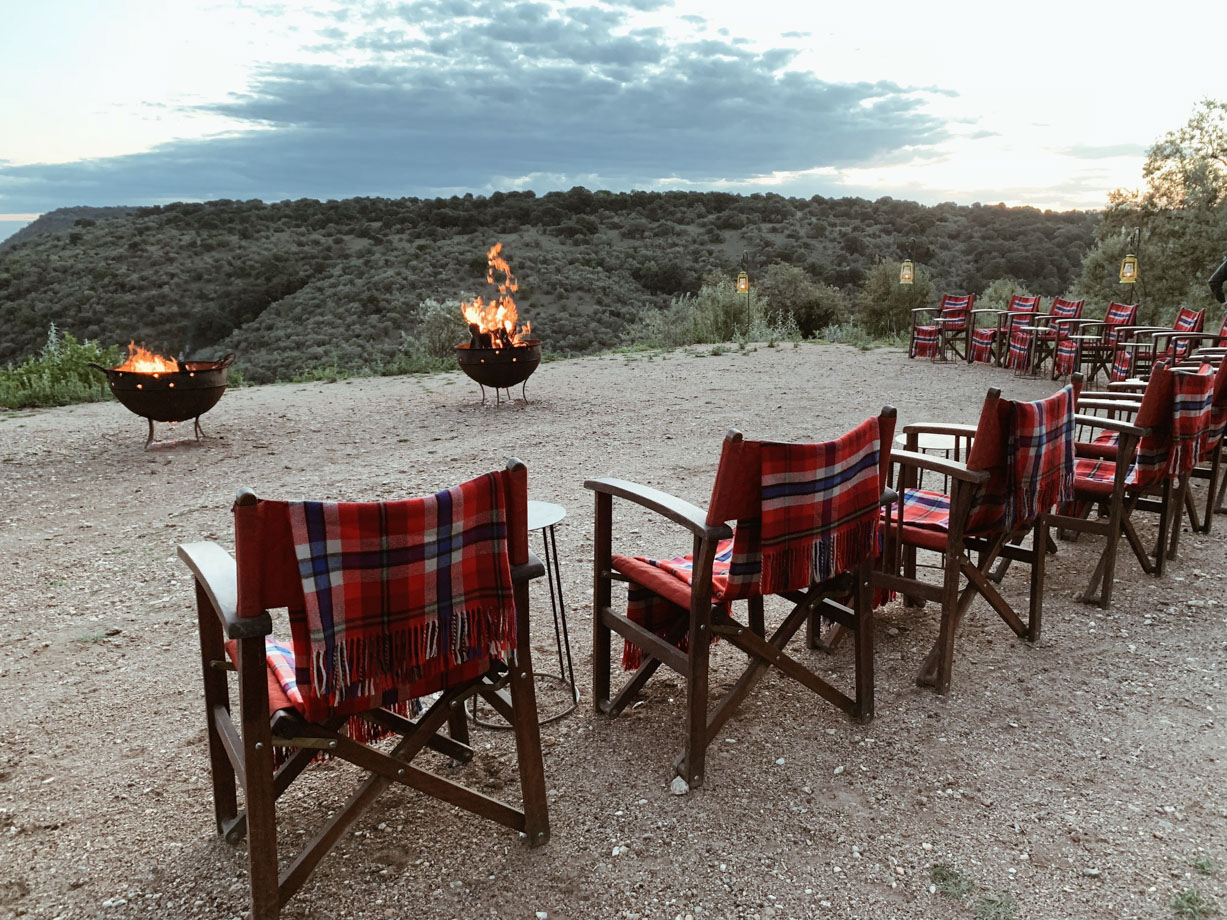 Angama Mara Sundowners at one of the iconic film sites from the movie Out of Africa.
