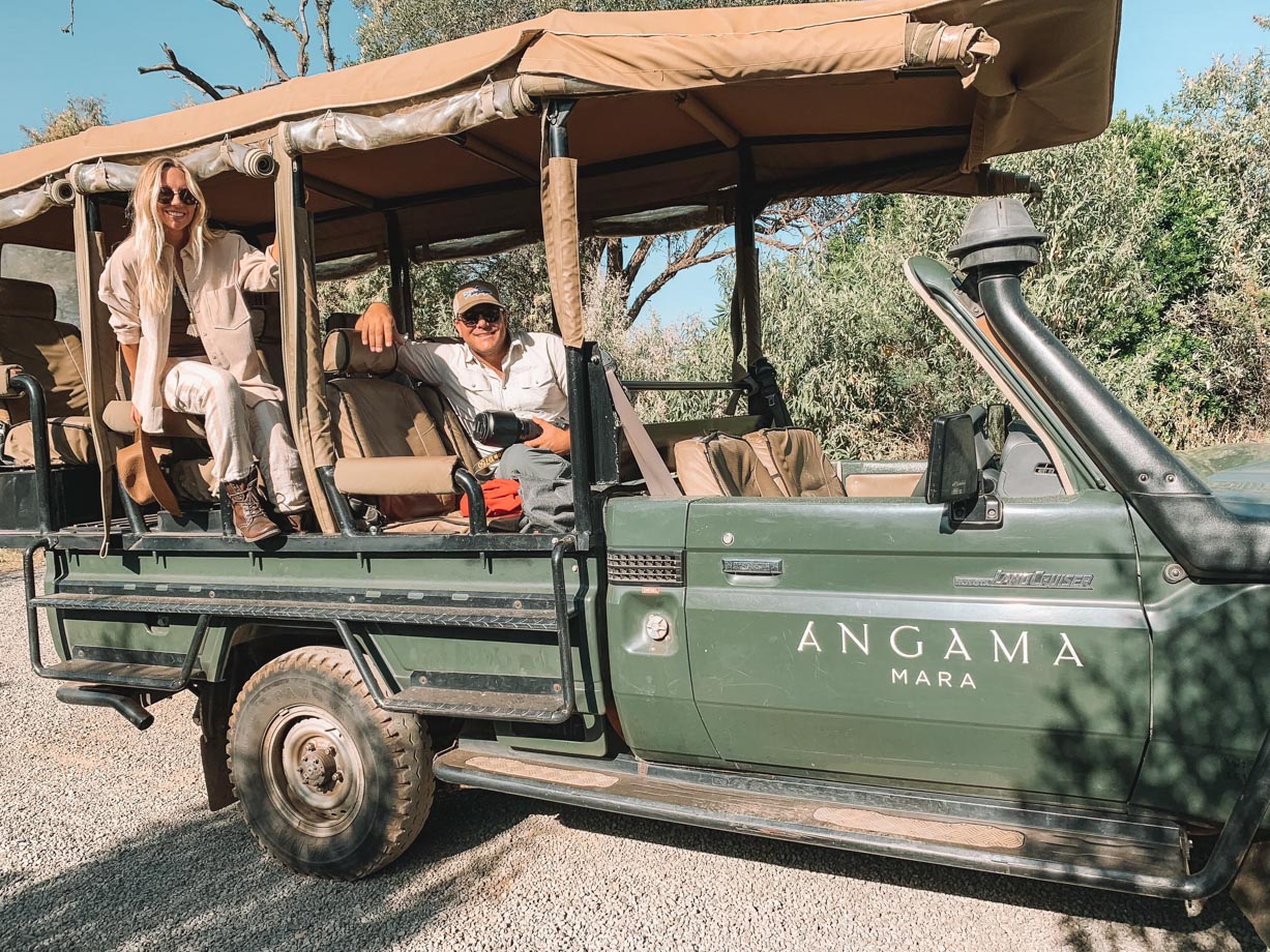 Angama Mara Ready for a game drive in our rad little land cruiser.