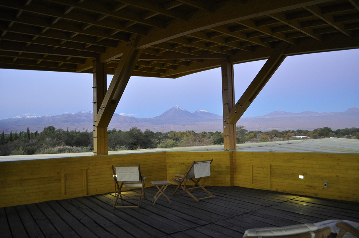 Explora Atacama Licancabur Volcano from the terrace.