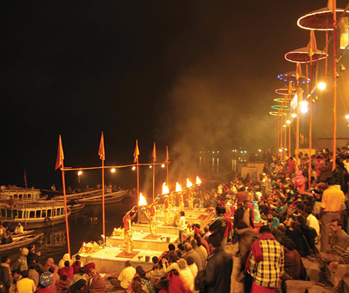 This ancient ritual is held each night on the banks of the Ganges in Rishikesh. The ceremony praises the river with fire, flowers and song. It’s truly magical. 