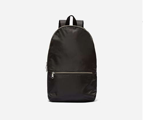 Fold-up, ethically made backpack from Everlane