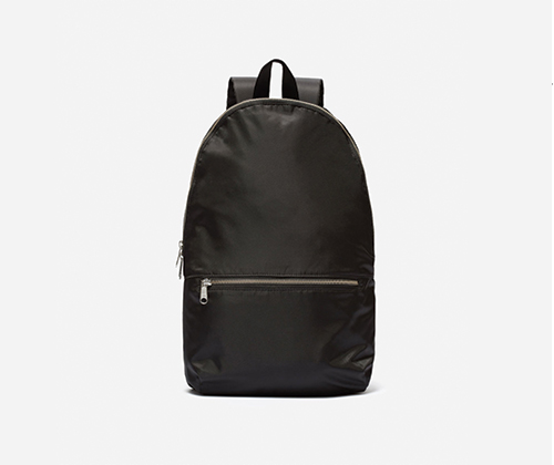Fold-up, ethically made backpack from Everlane