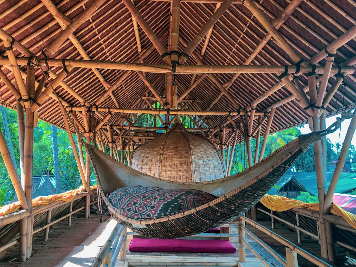 Bambu Indah I discovered this nook above the dining area, awesome spot to read and nap.