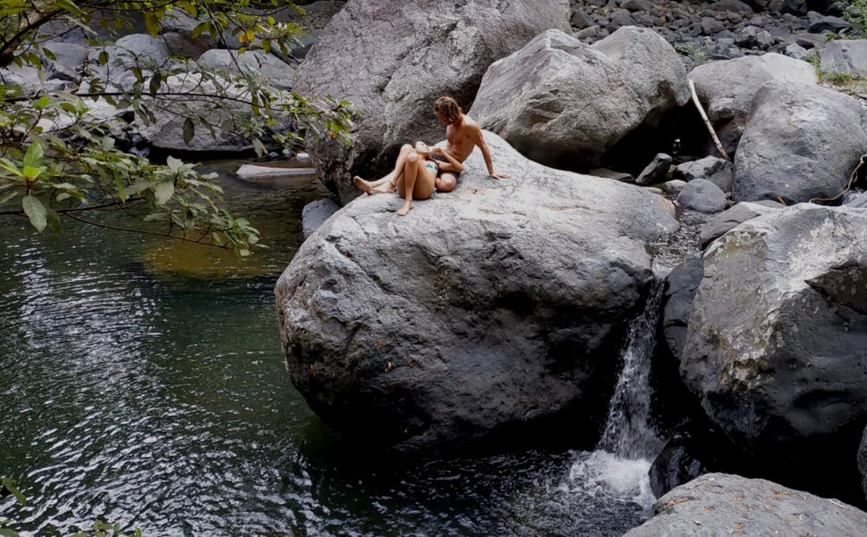 Bambu Indah Secret waterfall near ubud, ask the locals! 