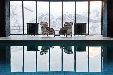 Delightful long swim laps overlooking the mountains followed by heavenly massages alone justify the excursion.