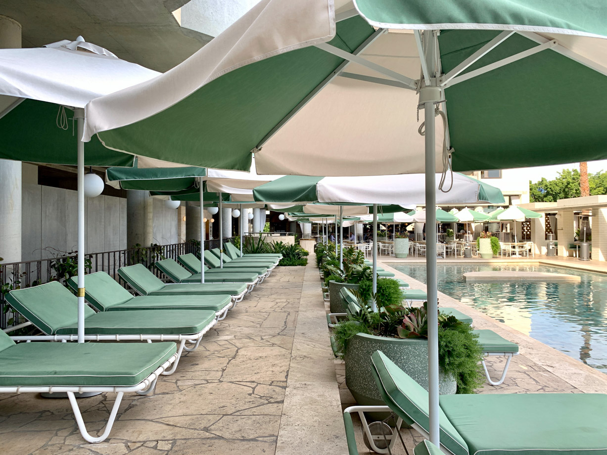 The Calile Hotel Umbrella heaven.