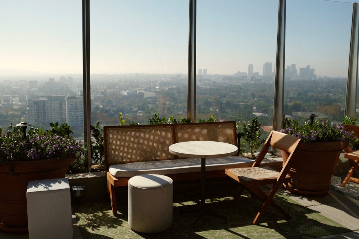 West Hollywood Edition Tres cute, setting sun, reclaimed carpets and endless views. Waiter, one sprits please!