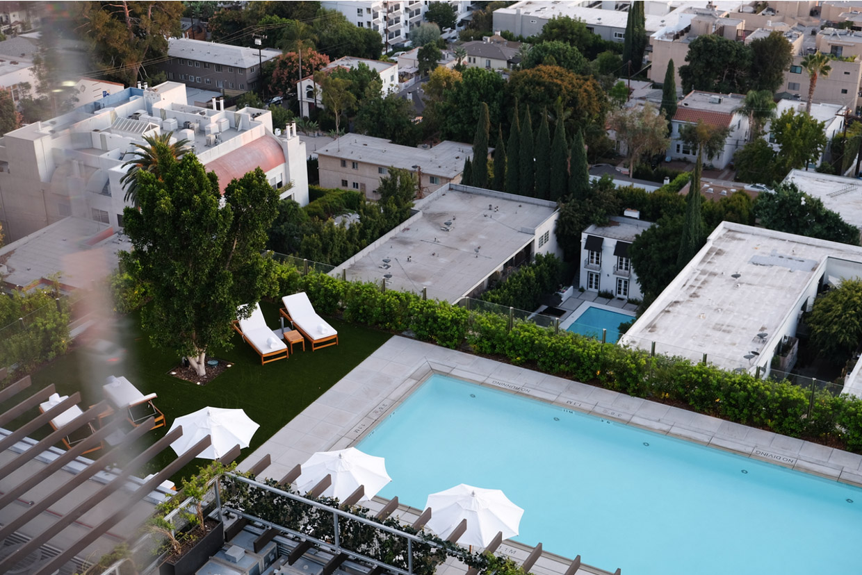 West Hollywood Edition This is the terrace and private pool belonging to the grand suite. The perfect LA scenario
