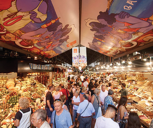 Barcelona's most popular food market, located just of Las Ramblas. Roam through the laneways of fruit and tomatoes pilled high, taste cheese, jamon and fresh seafood. It’s popular for a reason.