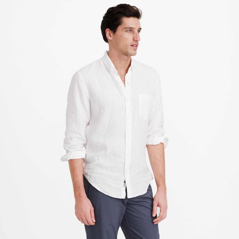 White linen shirt