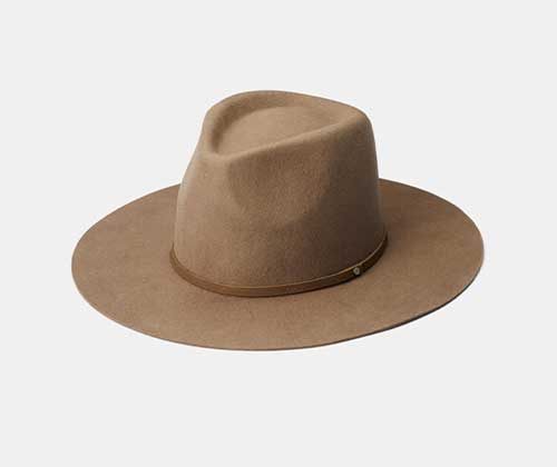 Wide-brimmed wool hat