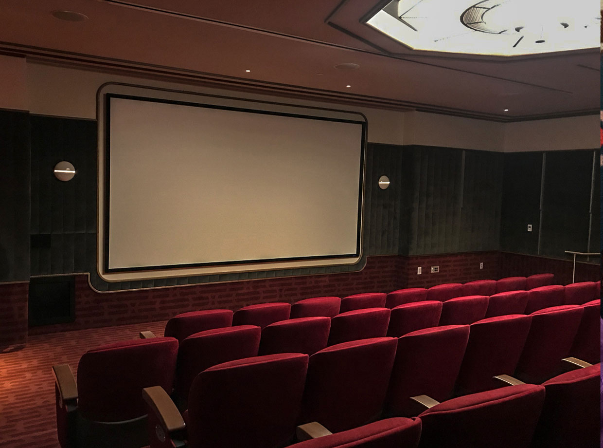 Eaton DC The 50-seat professional screening theatre is available for first runs, panel discussions or production crews wanting to work on their pieces. 