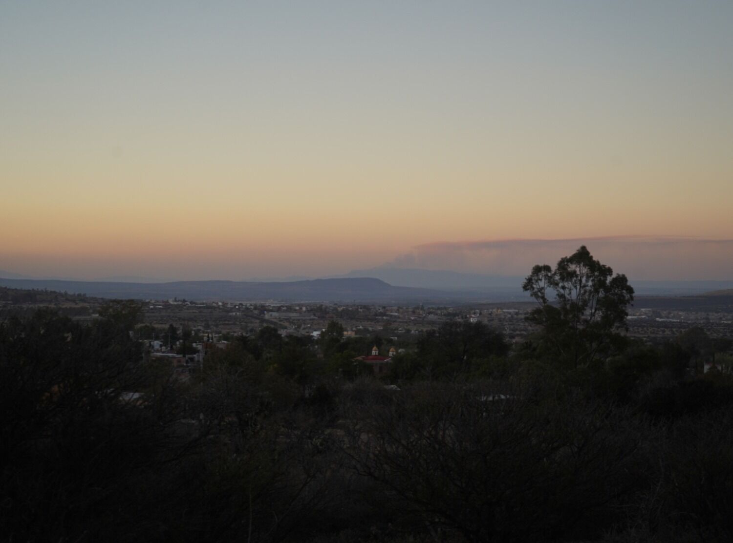 Casa Etérea Sunset overlooking San Miguel de Allende Valley.