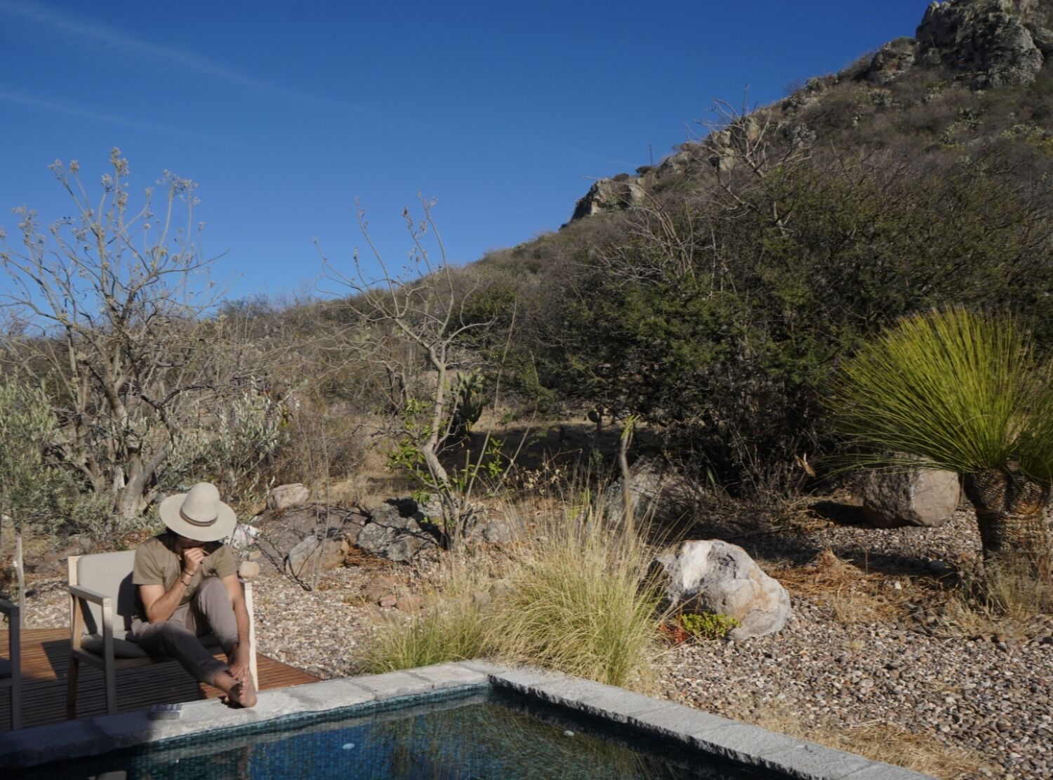 Casa Etérea Solar heated pool for those winter days.