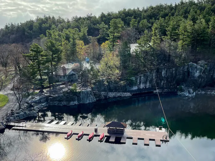 Mohonk Mountain House In the spring and summer, guests can take boats out on the lake.