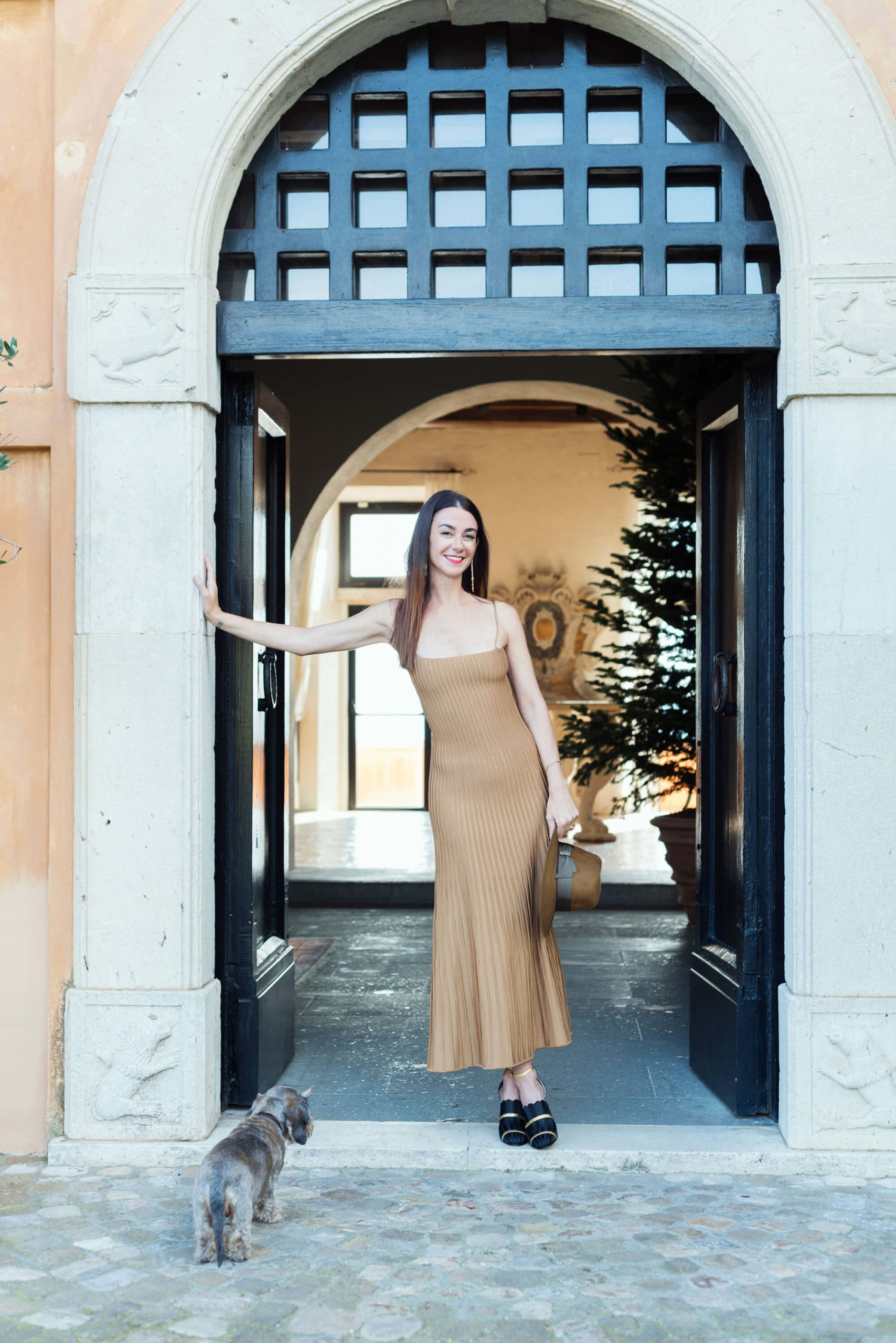 Marie-Louise at La Posta Vecchia hotel in Ladispoli