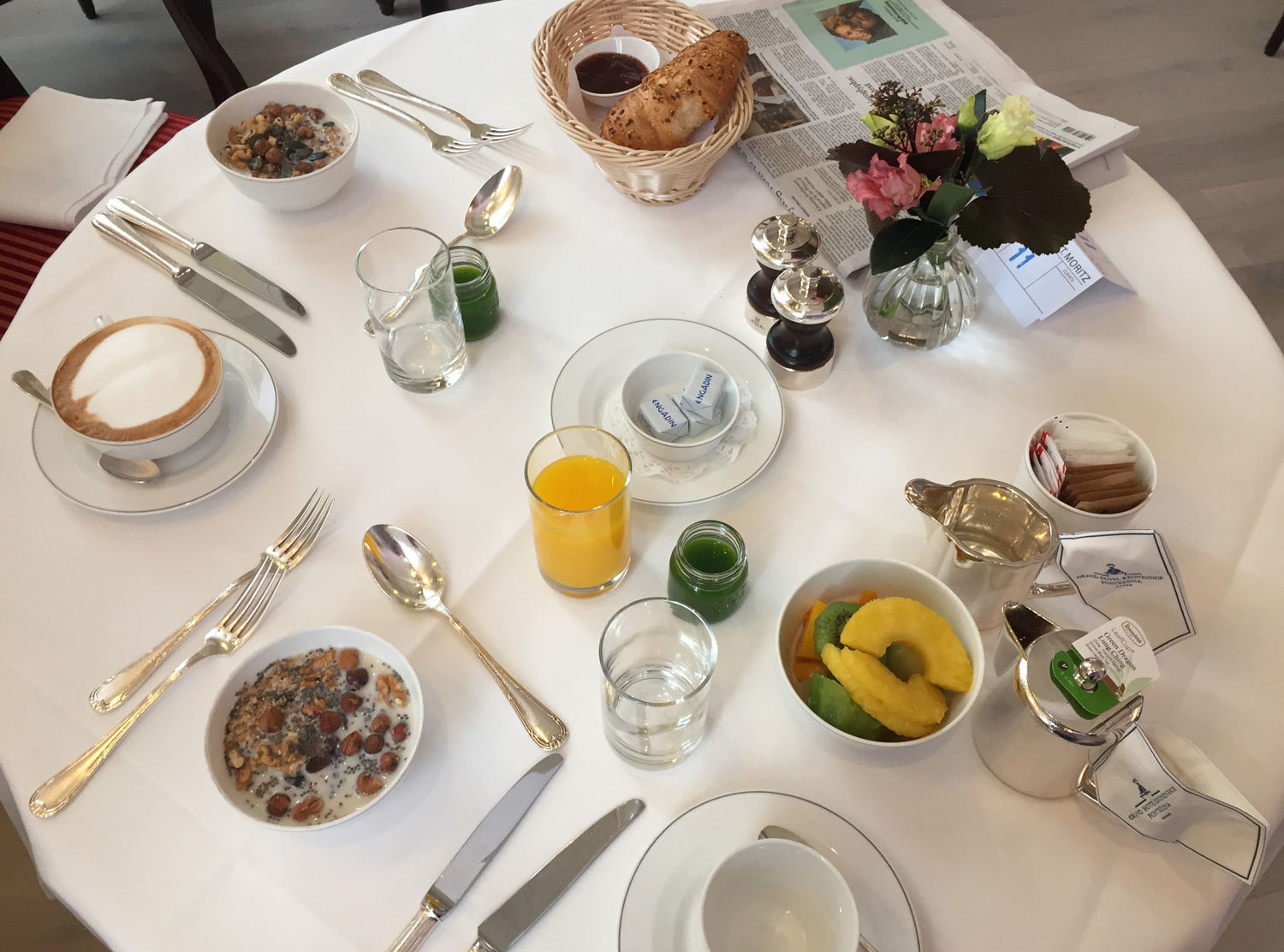 Kulm Hotel St. Moritz A long, lazy breakfast offering local and international specialties
