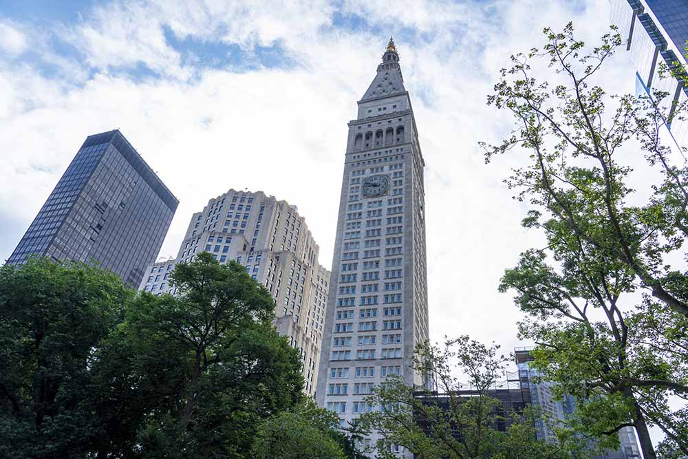 The New York EDITION The view of the building from Madison Square Park. 