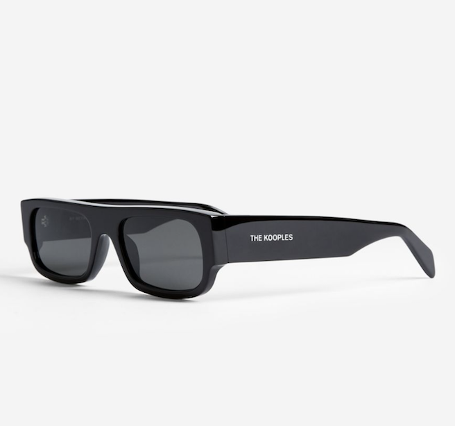 Black Wide Temple Sunglasses