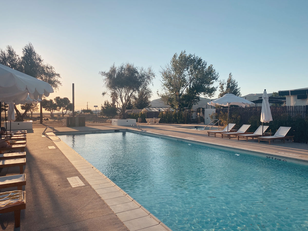 Cuyama Buckhorn Golden hour by the pool