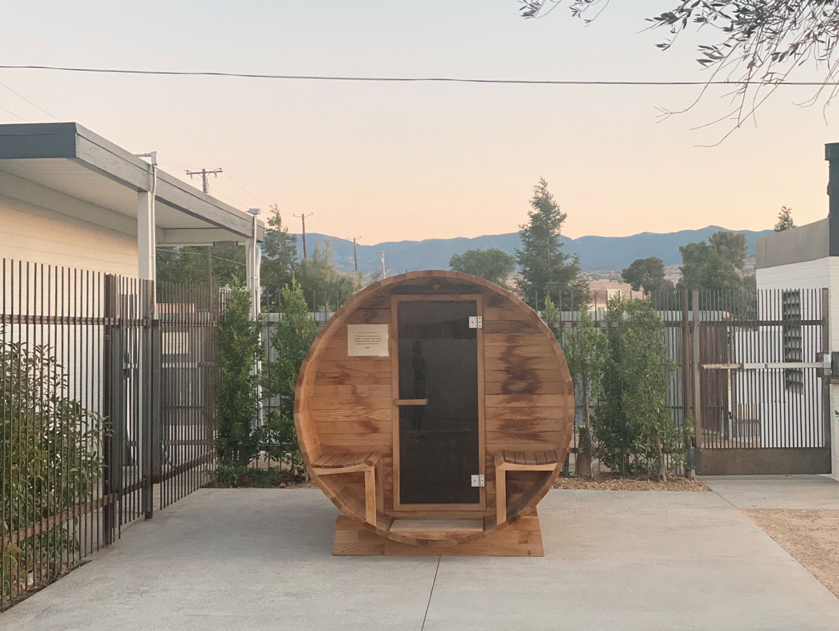 Cuyama Buckhorn The outdoor barrel-style sauna also offers magical views