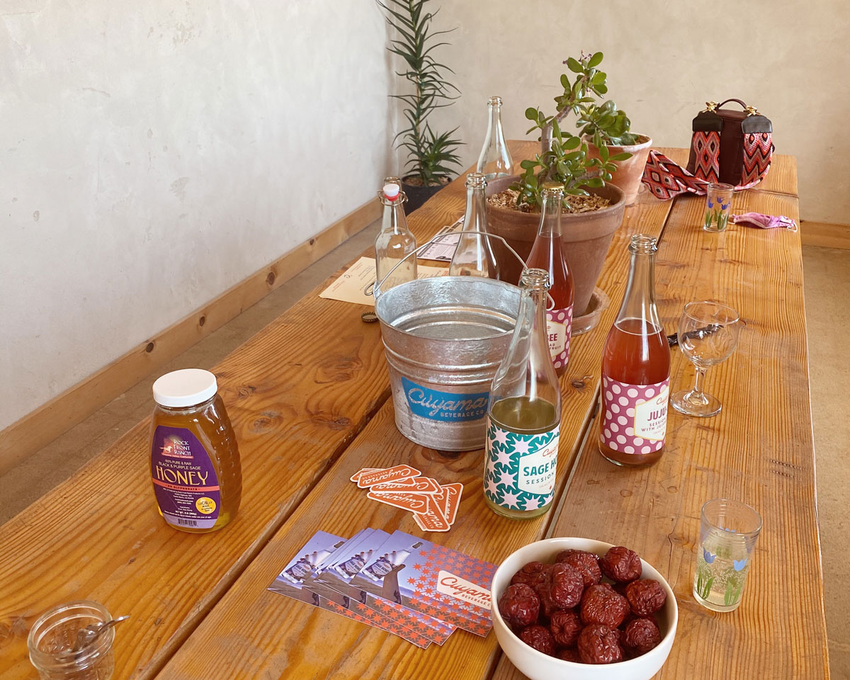 Cuyama Buckhorn Blue Sky Center also offers tastings in partnership with Cuyama Beverage Company, which just launched its craft meads (honey wines) in March 