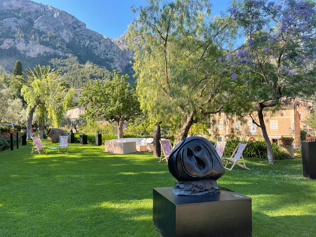 Belmond La Residencia The property boasts some incredible sculptures from Miró and artists-in-residence