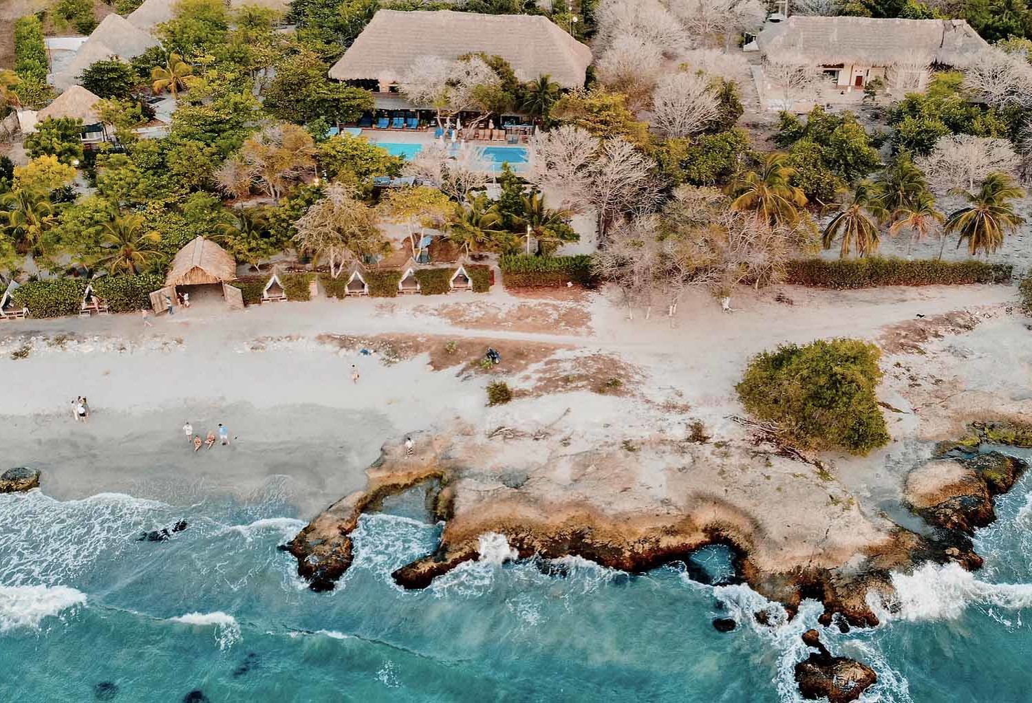 Blue Apple Beach The view from above